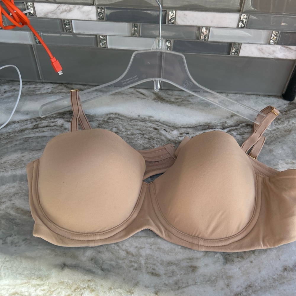 Soma Embraceable Strapless Bra Multiway Lined Underwire Womens 38 B Beige New